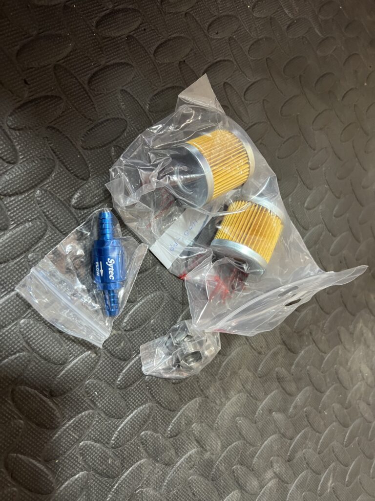 Fuel filters and one way valve